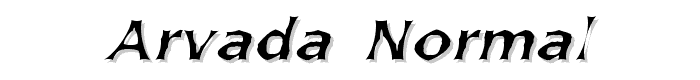 Arvada Normal font